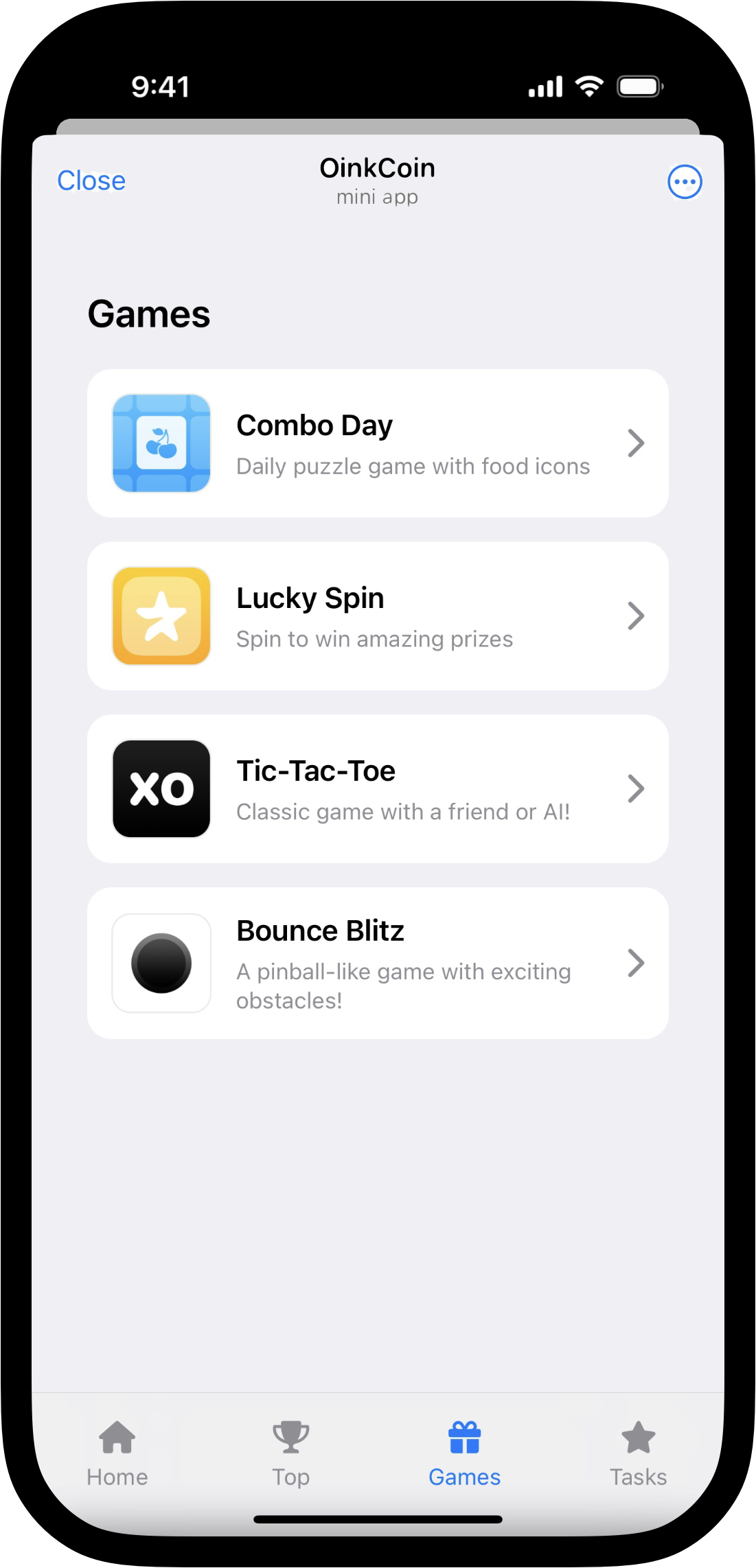 OinkCoin Mini-Games Collection - Play and earn rewards